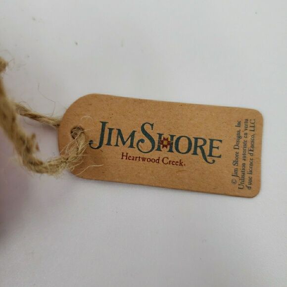 Jim Shore Cardinal Christmas Figure Winters Joy Rustic Folk Art Carved Red Bird - Picture 4 of 16